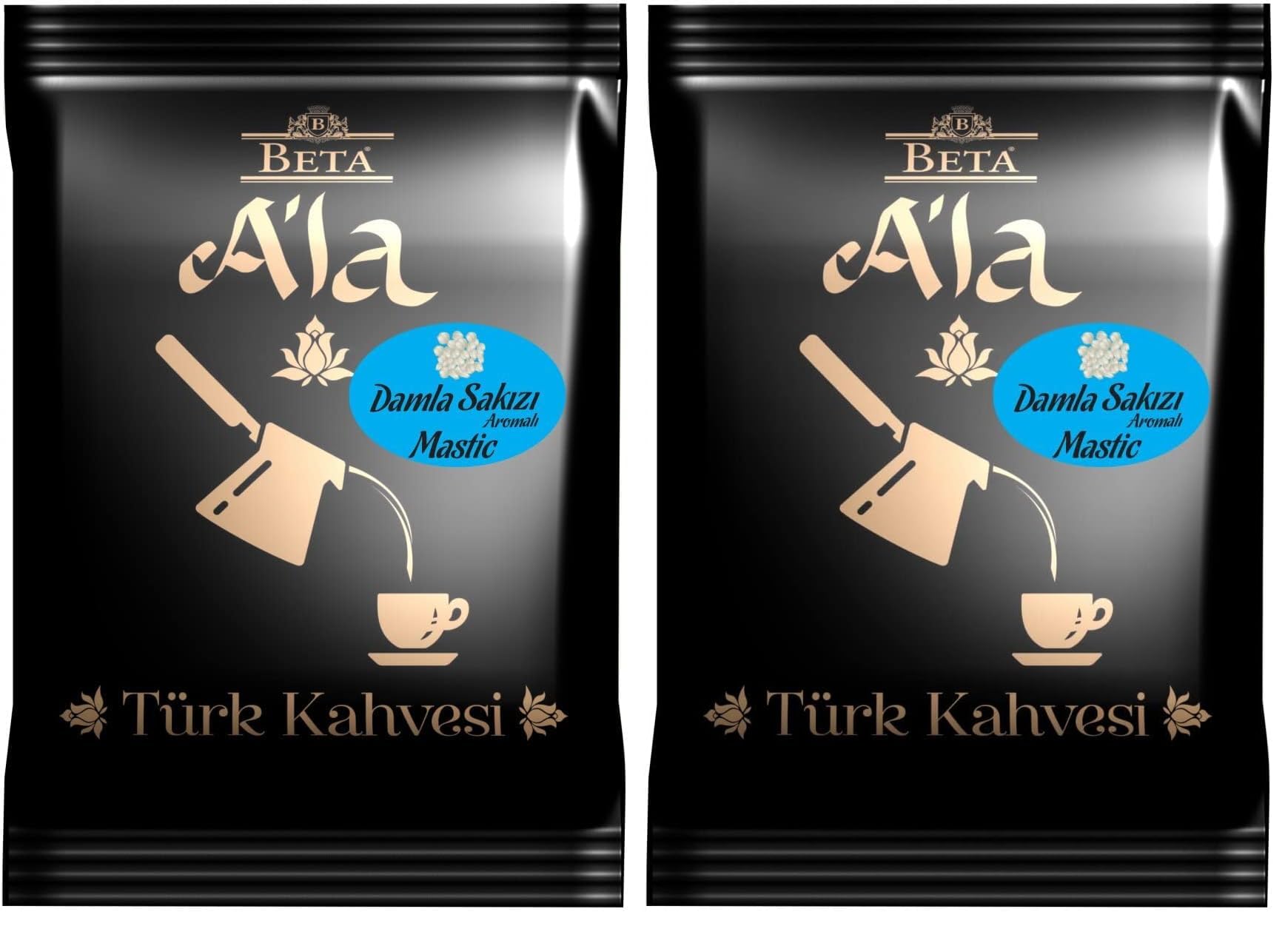 Beta A'La Damla Sakızlı Türk Kahvesi Metalize Poşet 100 Gr (2 paketi)