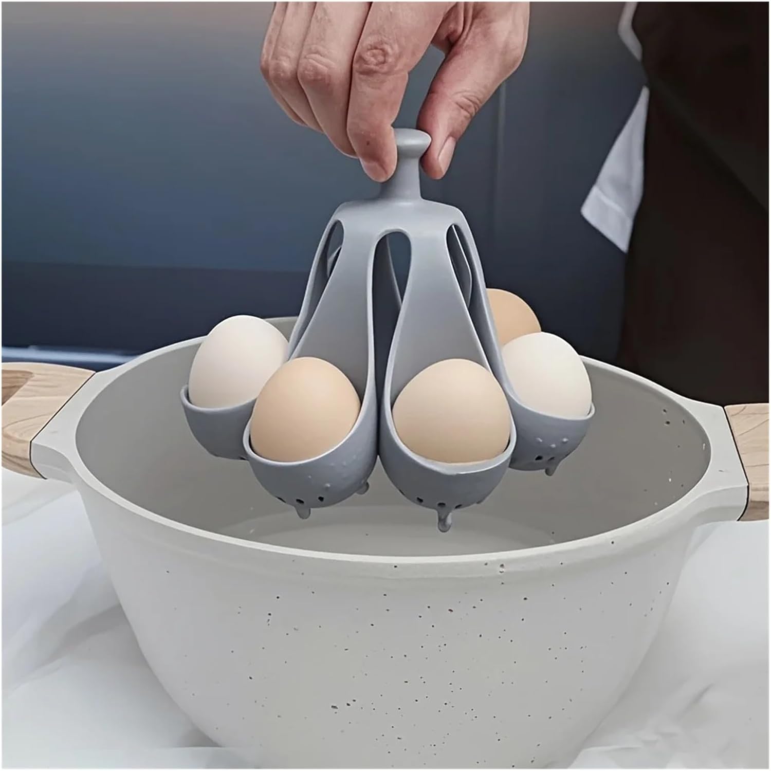 4/6 Pcs Egg Holder, Kitchen Stove - Ideal for Steaming Eggs(6pcs)