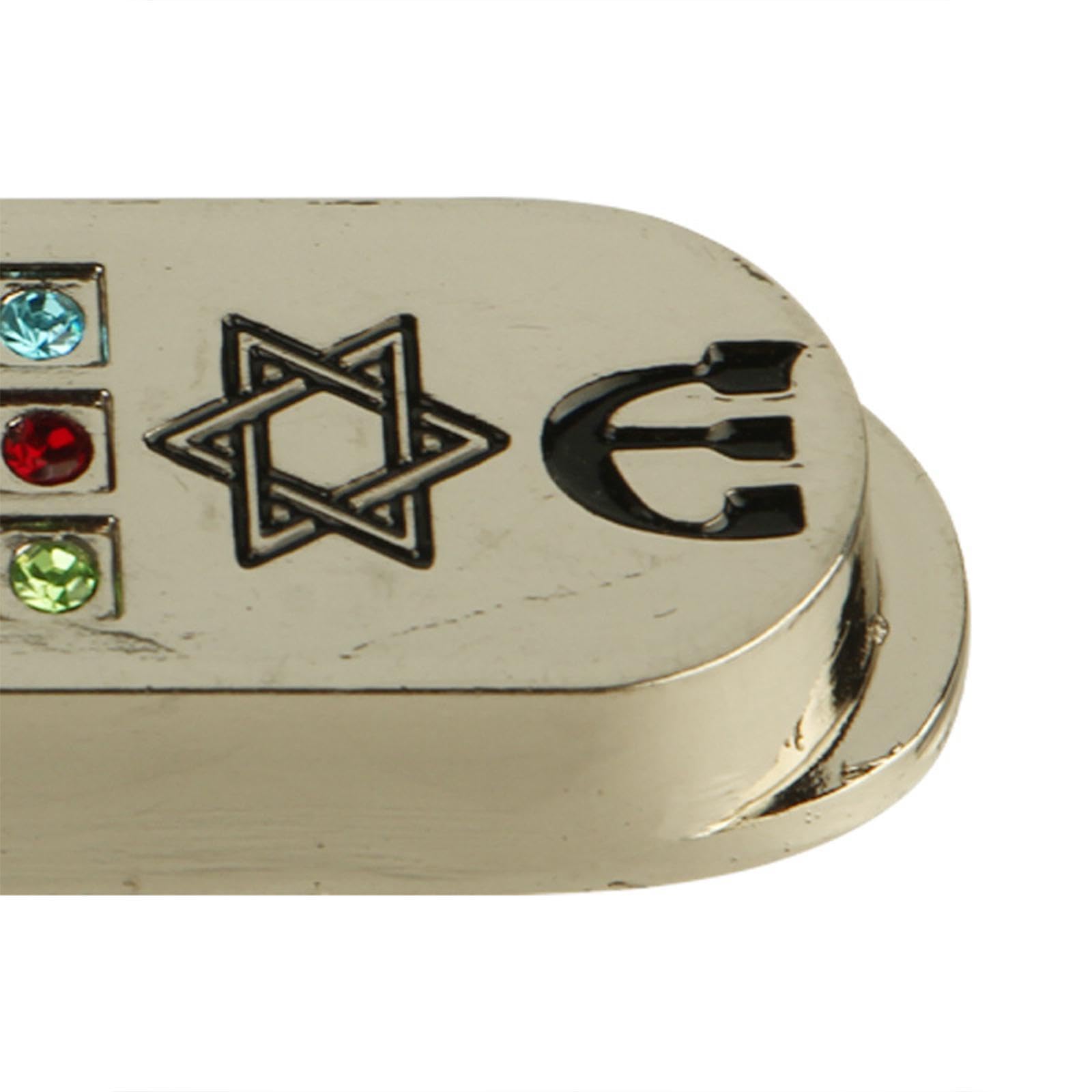 Generic Prayer Scroll for Car Mezuzah Case Elegant Lightweight Universal Sturdy Car Mezuzah Protection Car Mezuzah with Travel Prayer