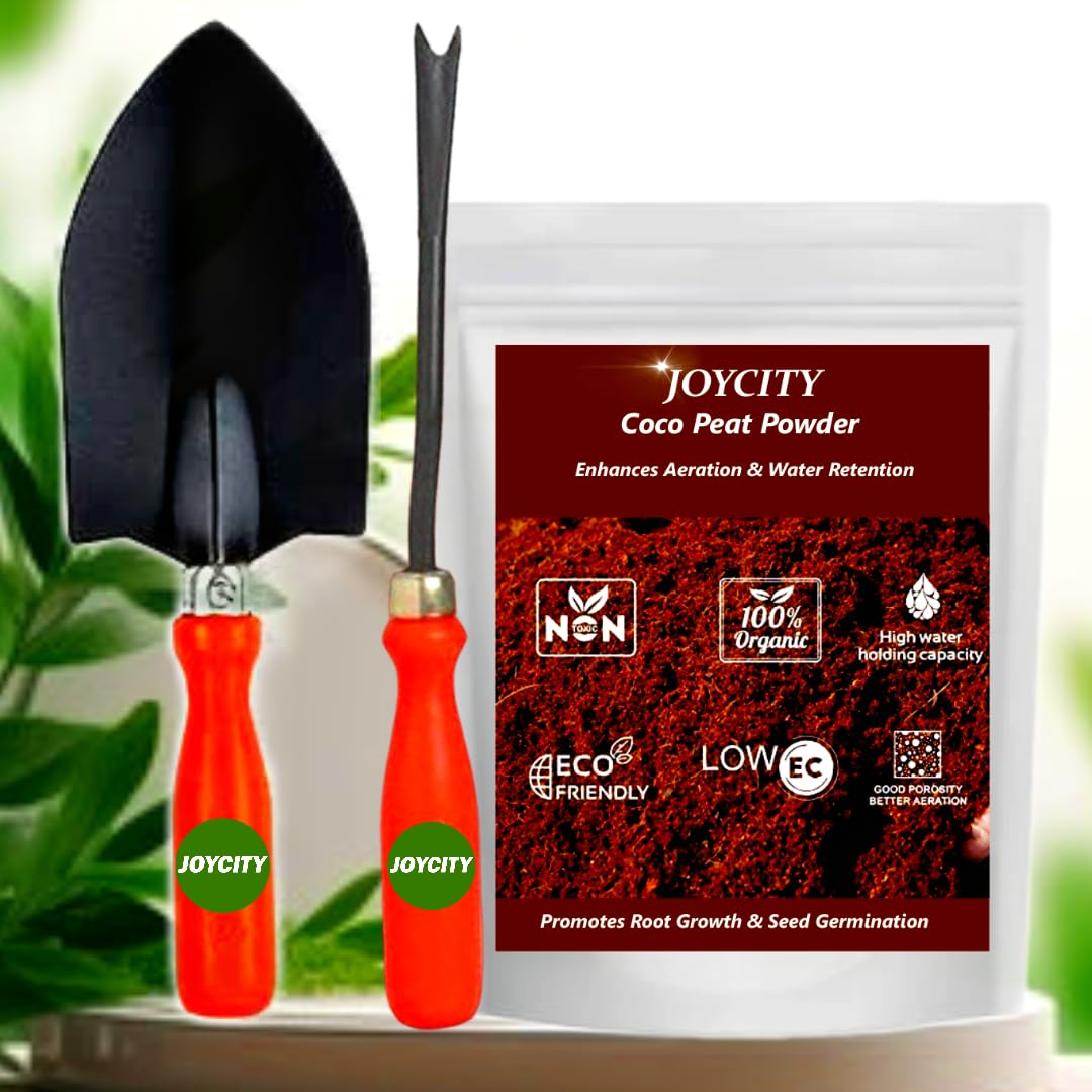Joycity Gardening Tools Kit for Home Garden and Cocopeat for Plants 1kg– Trowel, Weeder, Cocopeat Powder | Durable and Sturdy Garden Tools Set (B0CJ6FRF2H) Amazon Price History, Amazon Price Tracker