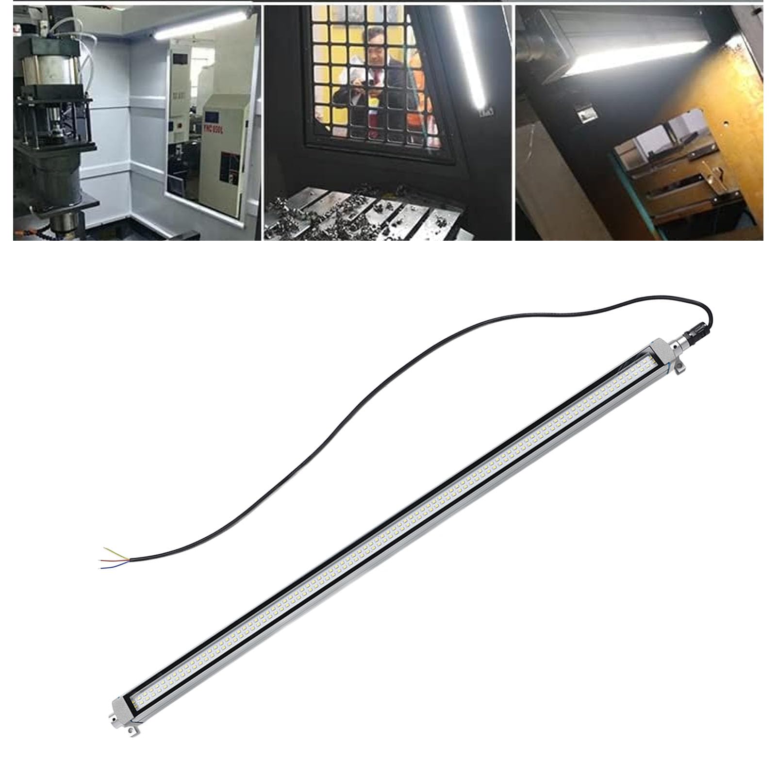 28W 3000lm LED Tubo Luce da Lavoro Antideflagrante Luminoso IP66 Impermeabile All'Acqua e All'Olio 6000K Luce per Macchina 220V per Garage