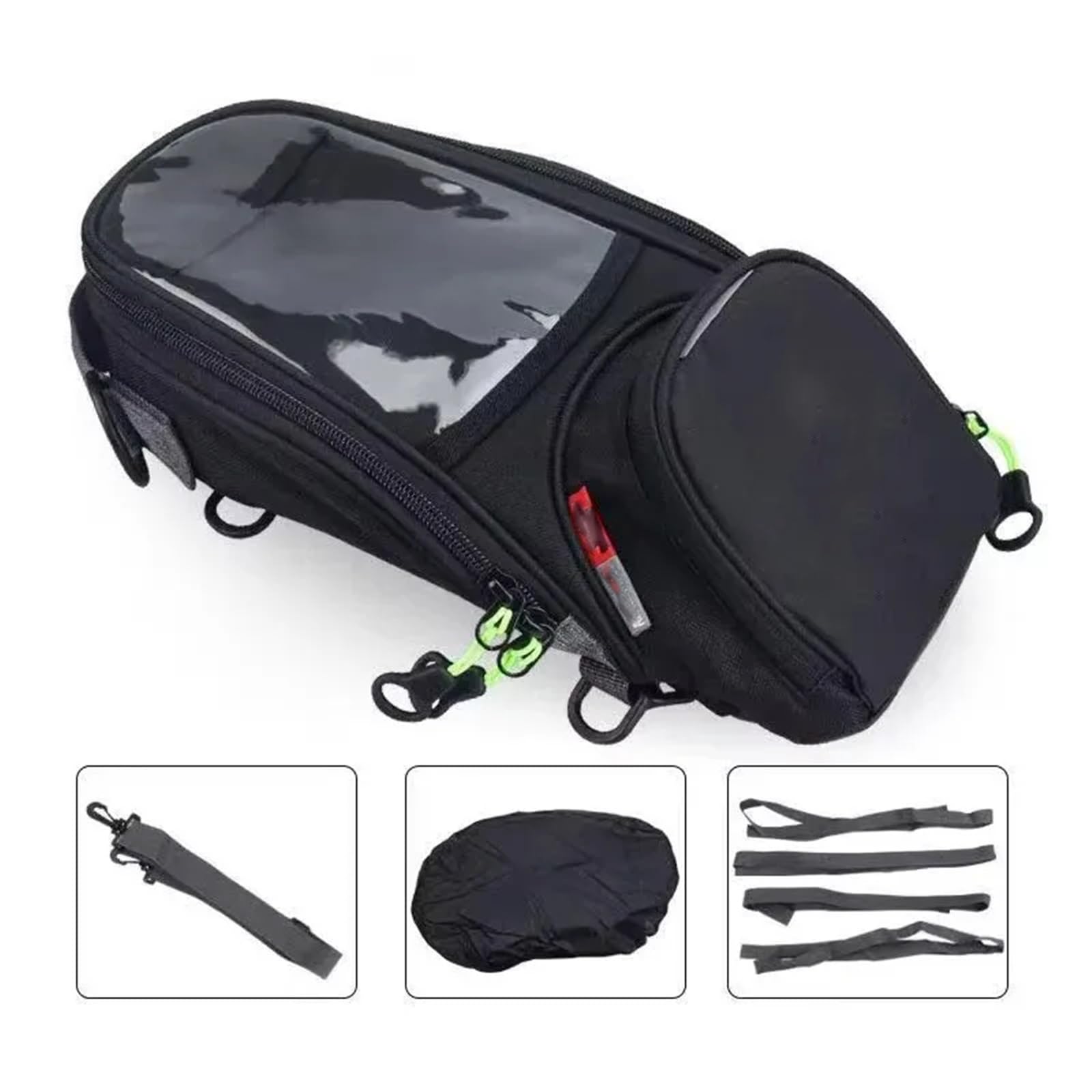 Bolsa Multifuncional Bolsa De Sillín Impermeable para Motocicleta, Magnética para Tanque Moto