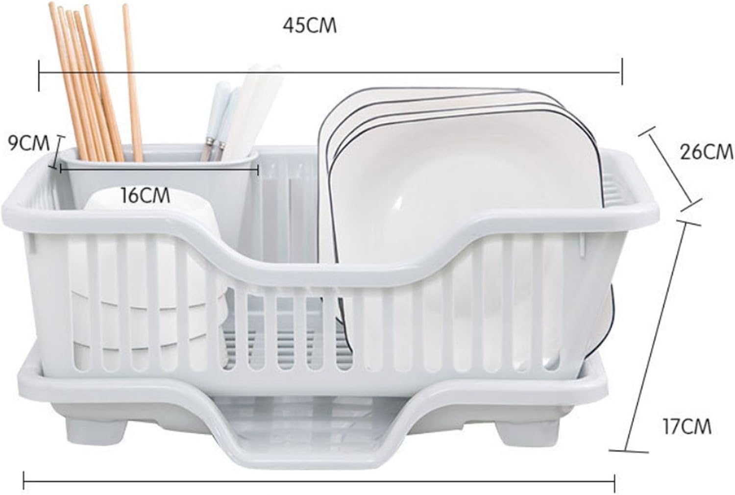TASMAX Utensil Drying Rack - Keep Dishes Organized -2 TASMAX Utensil Drying Rack - Keep Dishes Organized -2