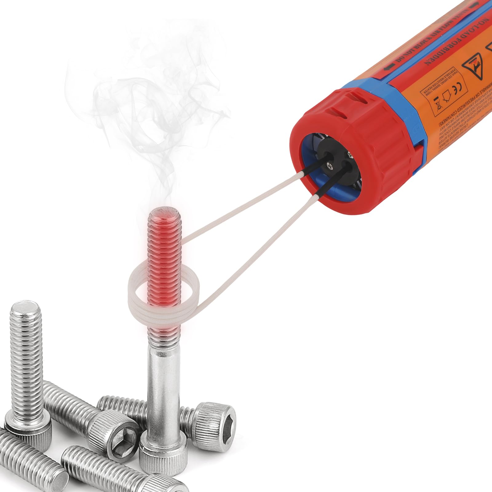 Chauffage magnétique à induction pour voiture, avec 10 bobines, chauffage magnétique portable avec température de chauffage maximale de 800 °C, outil de vissage rouillé pour automobiles