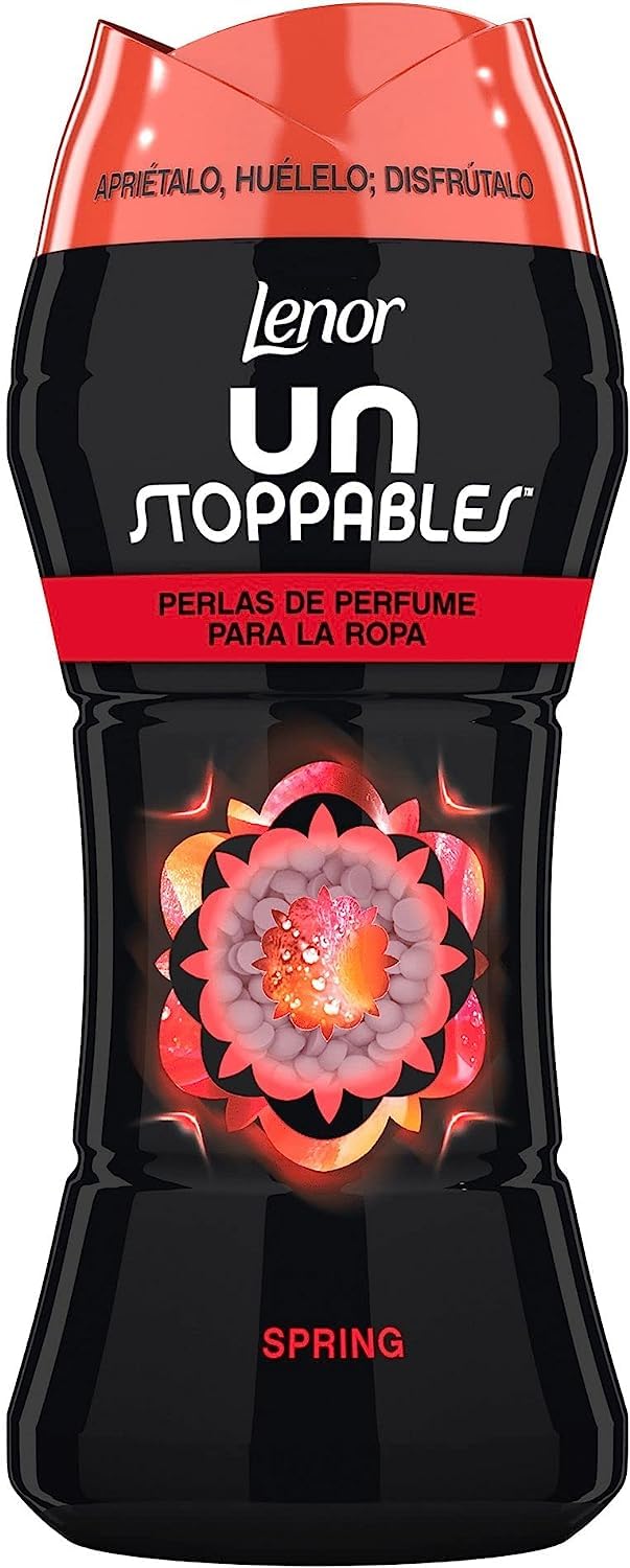 LENOR, Unstoppable Perlas de Perfume para la Ropa, 90 Lavados, Fragancia Spring, 1 Unidad (Paquete de 6)