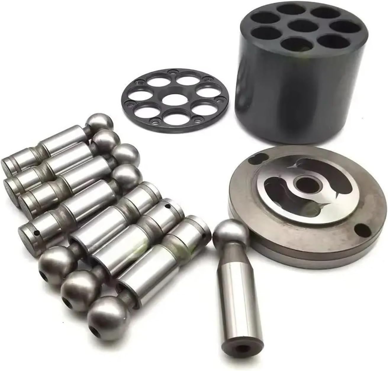 A2VK Hydraulic Pump Repair Kits Axial Piston Pump Accessories For A2VK12 Compatible For Rexroth Pump Spare Parts Piston Pump Rotary Group Kits(Left Hand Rotation)