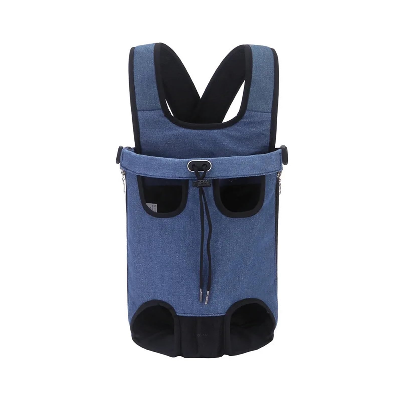 Zaino portatile per animali domestici per viaggi all'aperto Borsa da petto per cani di piccola taglia pieghevole borsa per gatti Forniture per animali domestici (blu, M)