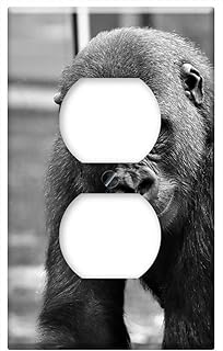 Switch Plate Outlet Cover - Gorilla Child Separation Pain Sad Farewell Animal 1