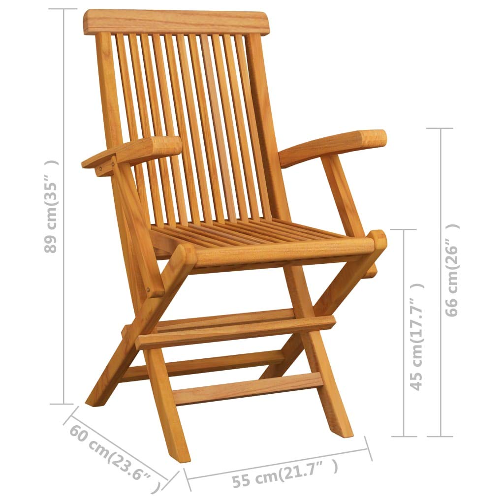 Set di mobili da giardino pieghevoli in legno massello di teak, 9 pezzi, con 8 sedie, resistente alle intemperie, salvaspazio, durevole e confortevole
