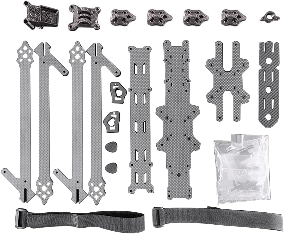 Xl10 V6 Carbon Fiber Frame for Dji 03 Sky Station (Hd)/Vista/Big (Hd) Sky Station, Sturdy Remote-Controlled Drone Camera Mount (With 3d Print)