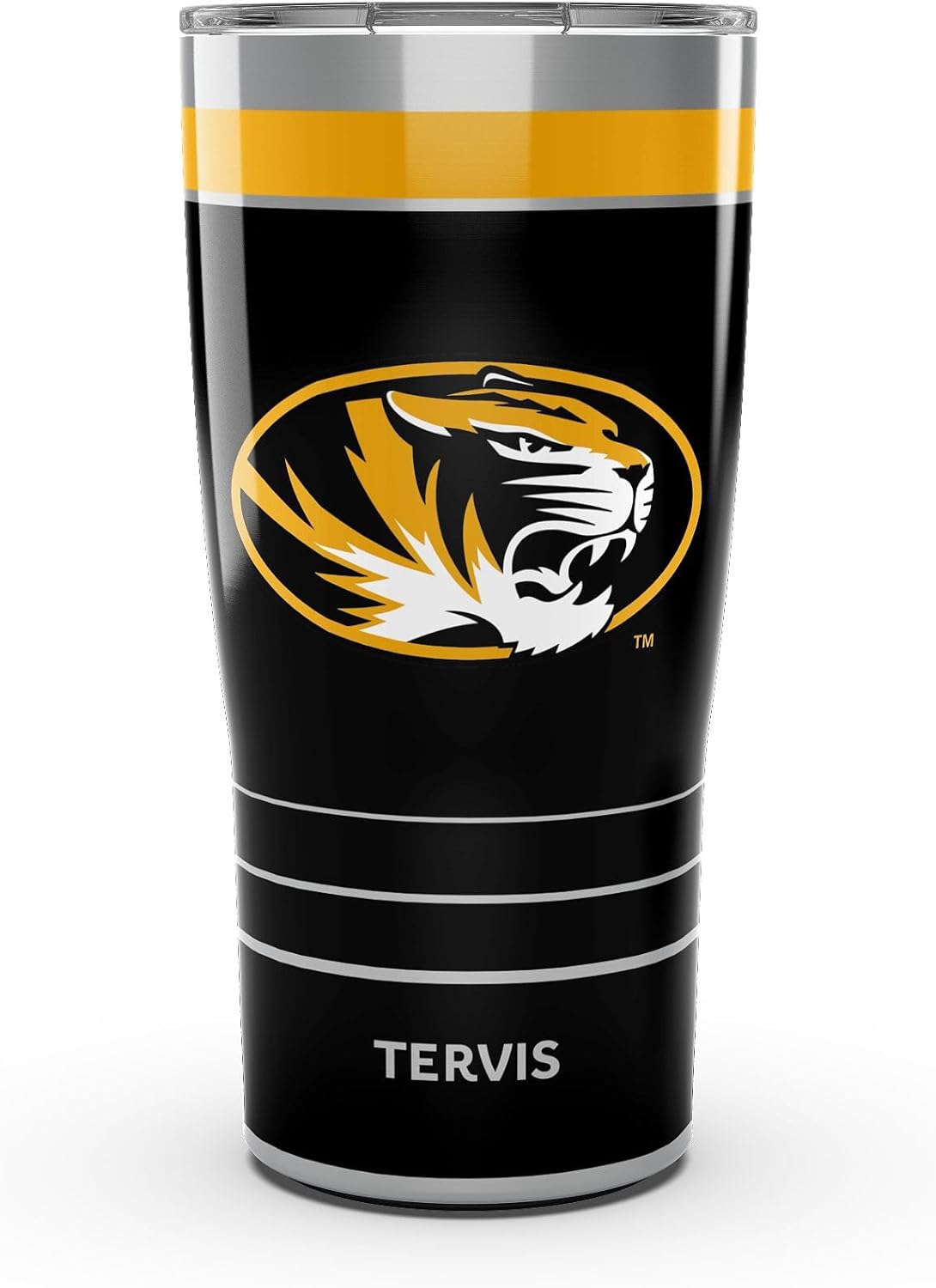 Tervis Traveler Missouri Tigers - MVP Triple Insulated Tumbler Travel Cup Keeps Drinks Cold & Hot, 20oz, Stainless Steel