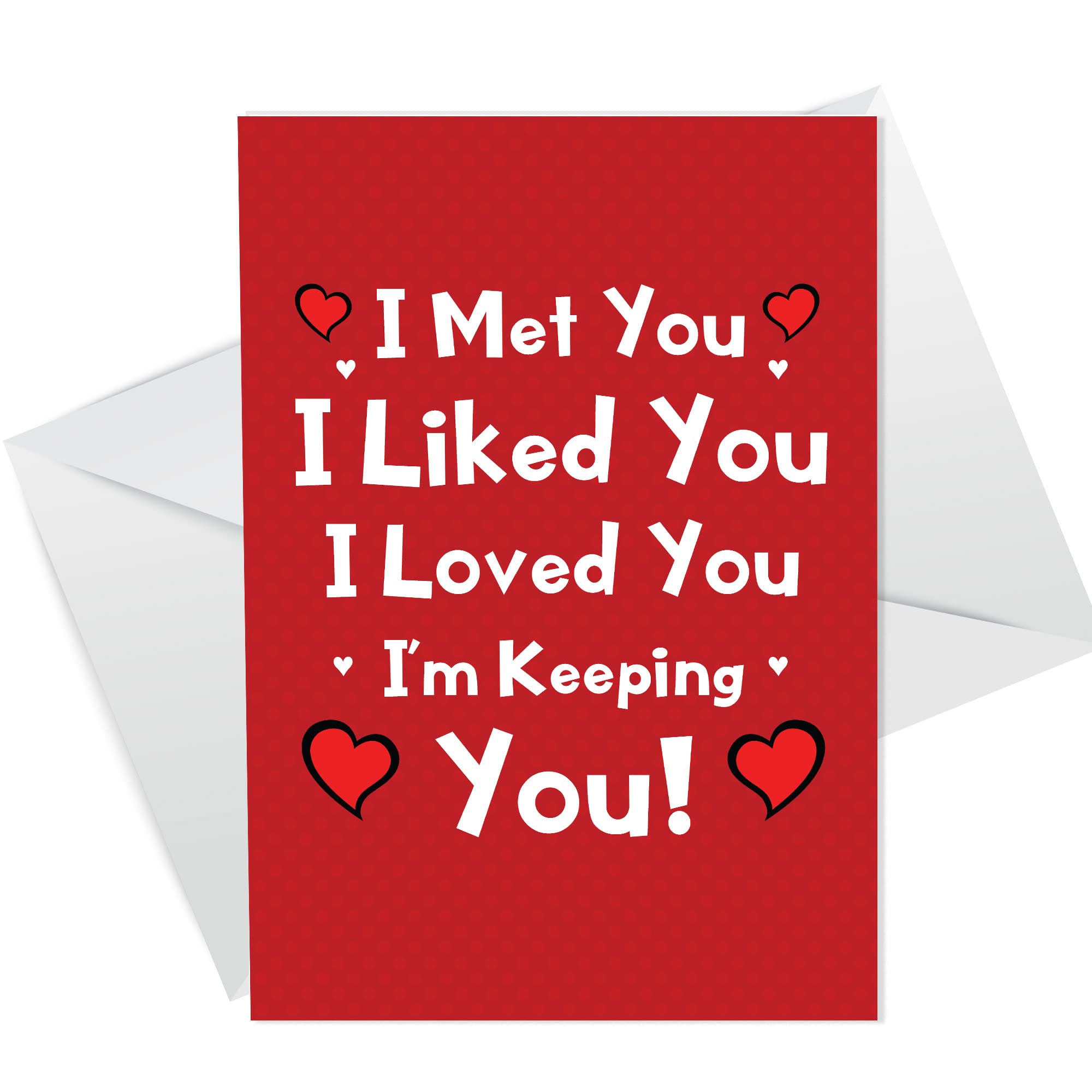 RED OCEAN Valentines Anniversary Greetings Card For Boyfriend Girlfriend Funny Novelty Card For Him Her