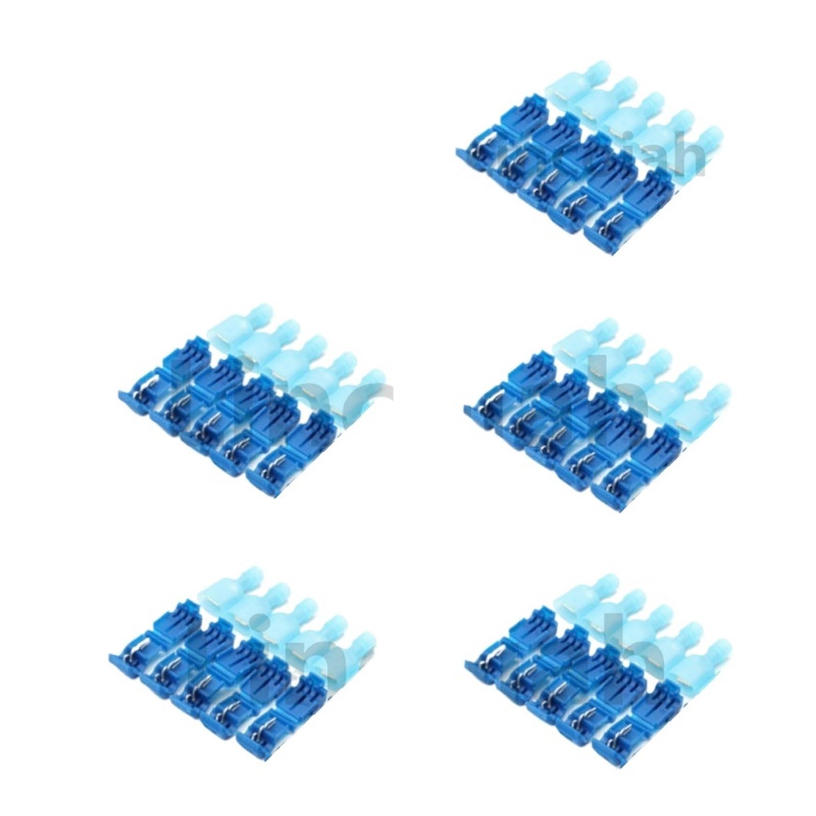 JJKKOZVQF 50Pcs(25set) Quick Electrical Cable Connectors Snap Splice Lock Wire Terminal Crimp Electric Terminals Waterproof Wire Connector