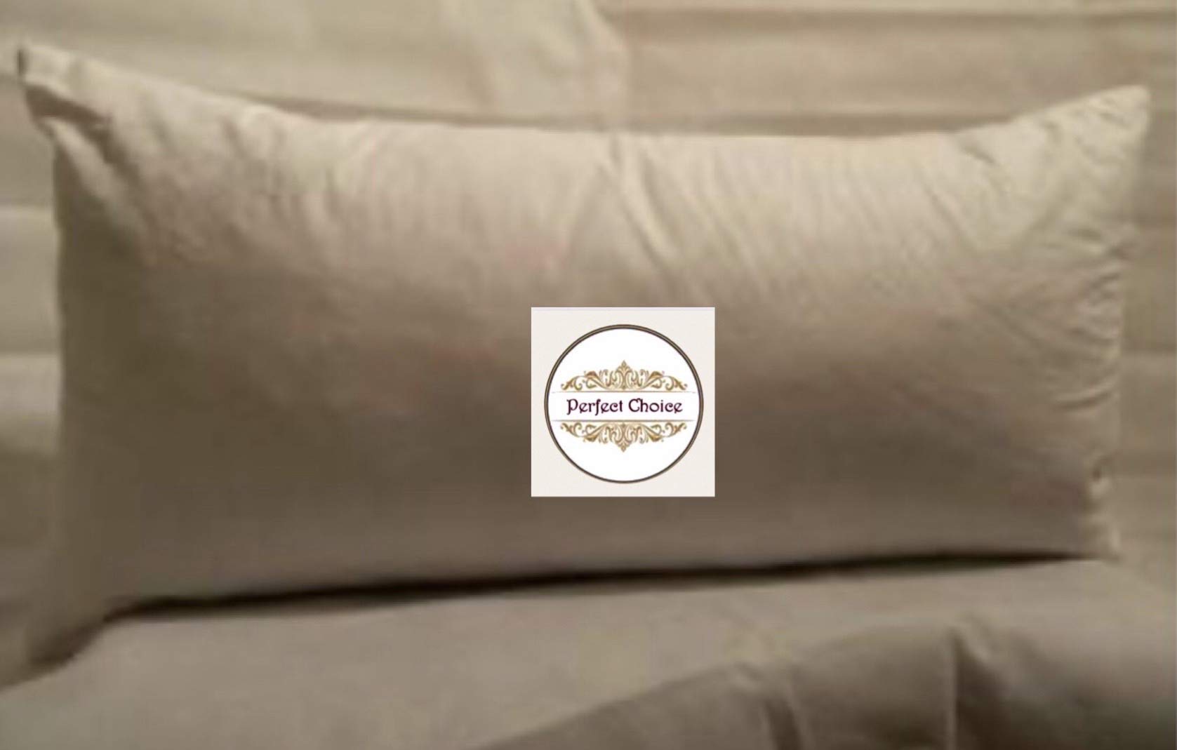 Perfect Choice Duck feathers {19'' x 54''} pack of 1 Bolster Pillows inner pads {white/cream}