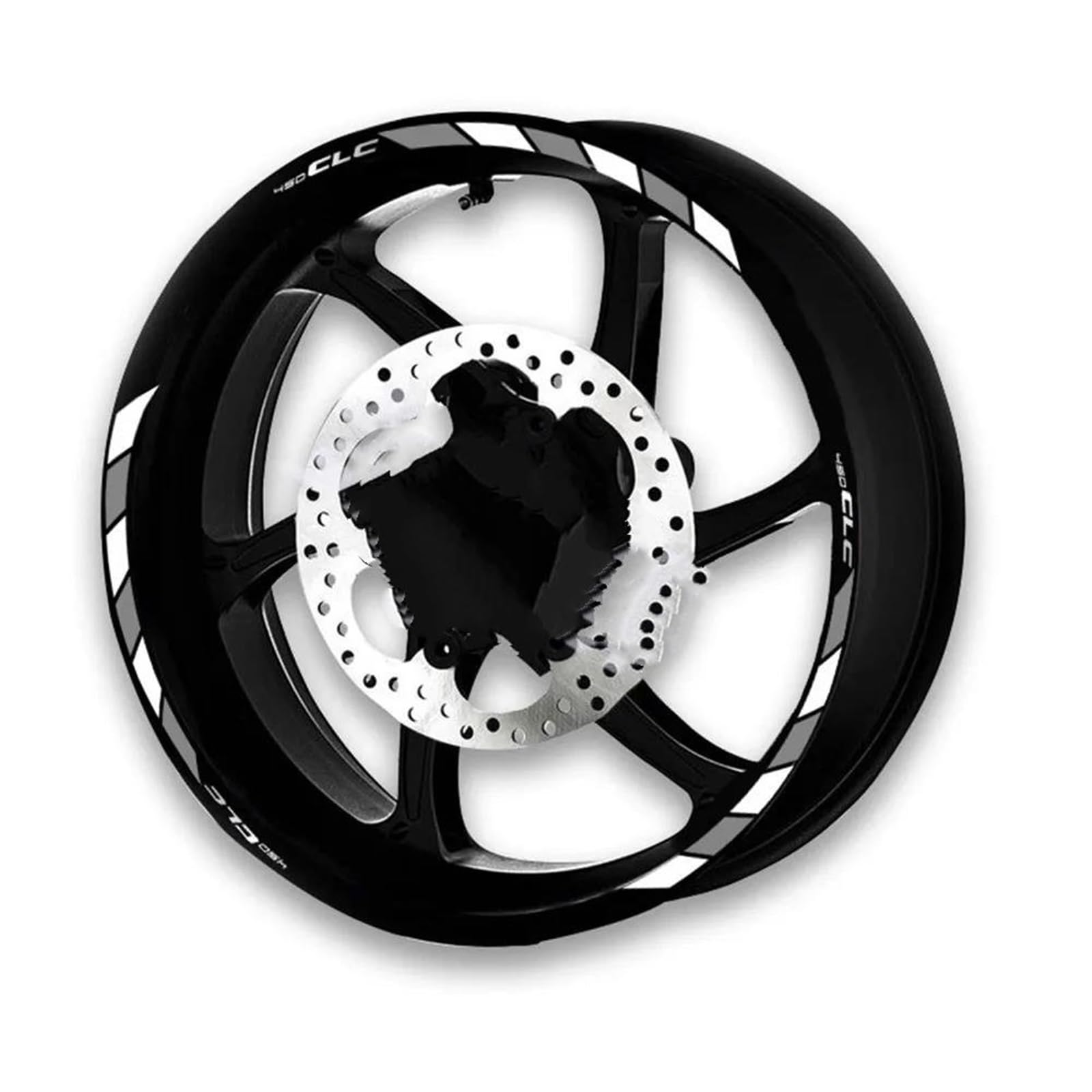 Motorcycle Wheel Stickers Night Reflective Decorative Rim for CFMOTO 450CLC 450 CLC 450CL-C CLC450(Style 5)