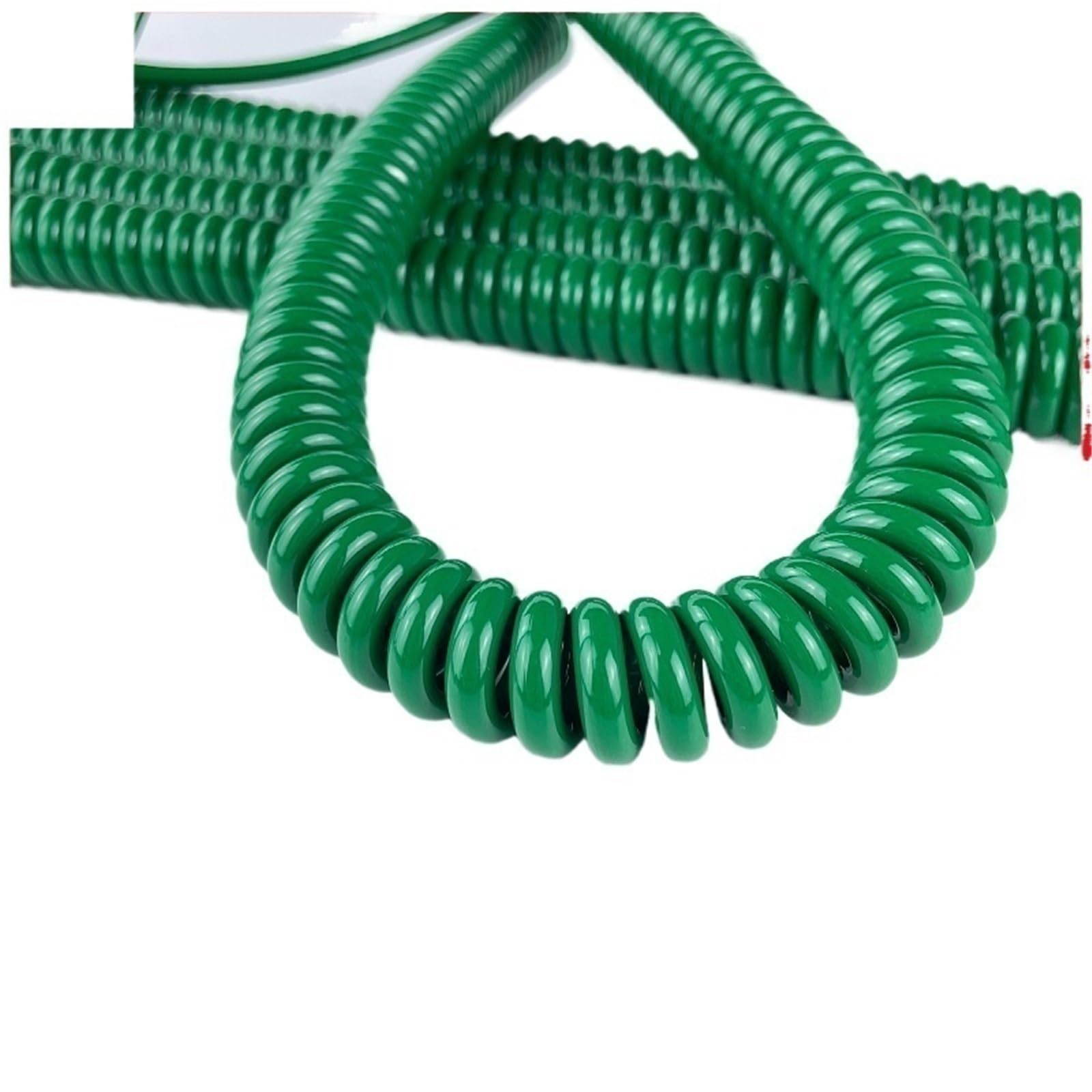 Cavo elettrico a spirale verde morbido unipolare da 13 AWG, 2,5 mm2, 1 nucleo Retrattile(Stretch 12 Meters)