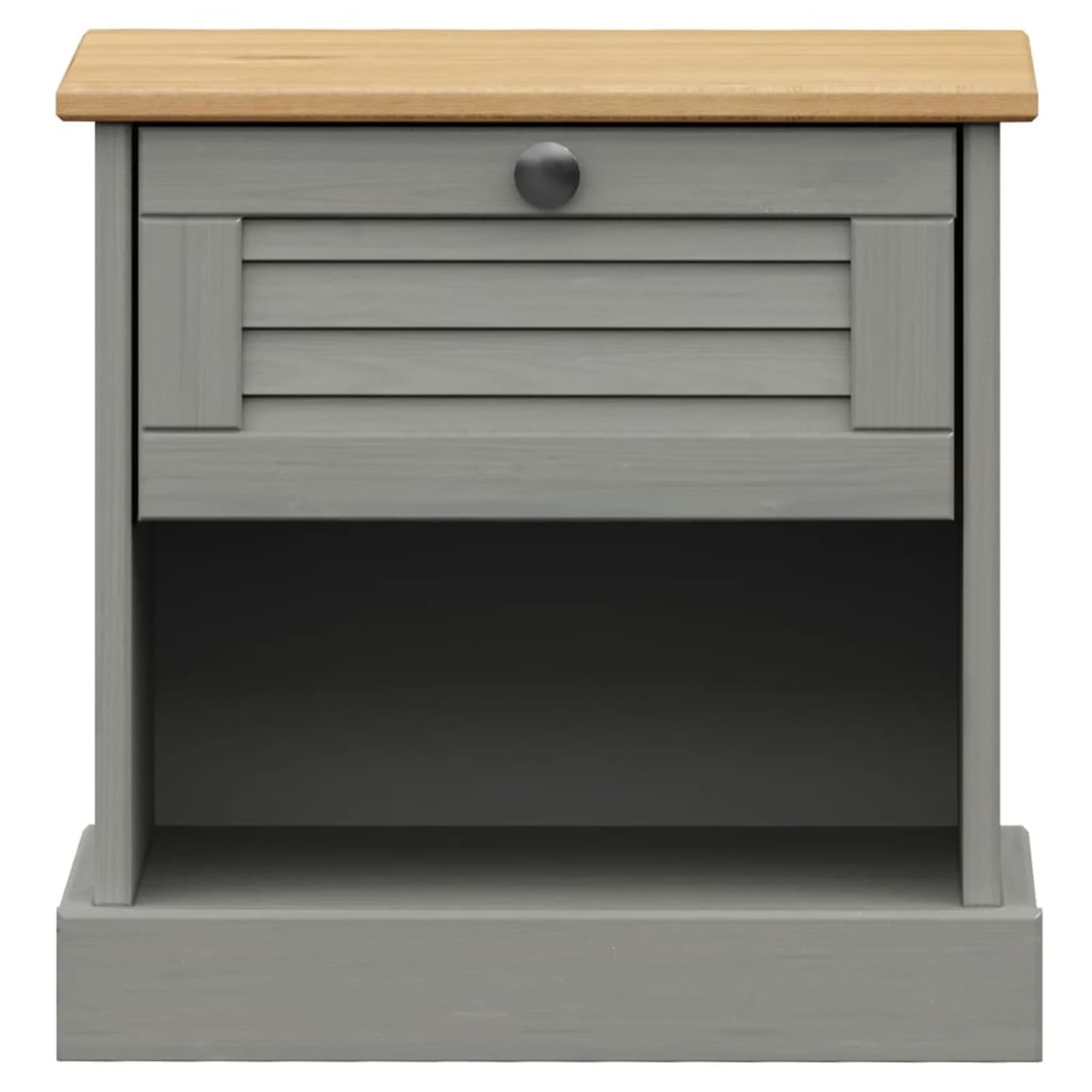 Homgoday Comodino, comodino, comodino, comodino, comodino, comodino, comodino, comodino, tavolino per camera da letto, letto, grigio, 42 x 35 x 40 cm, legno massello di pino # 8