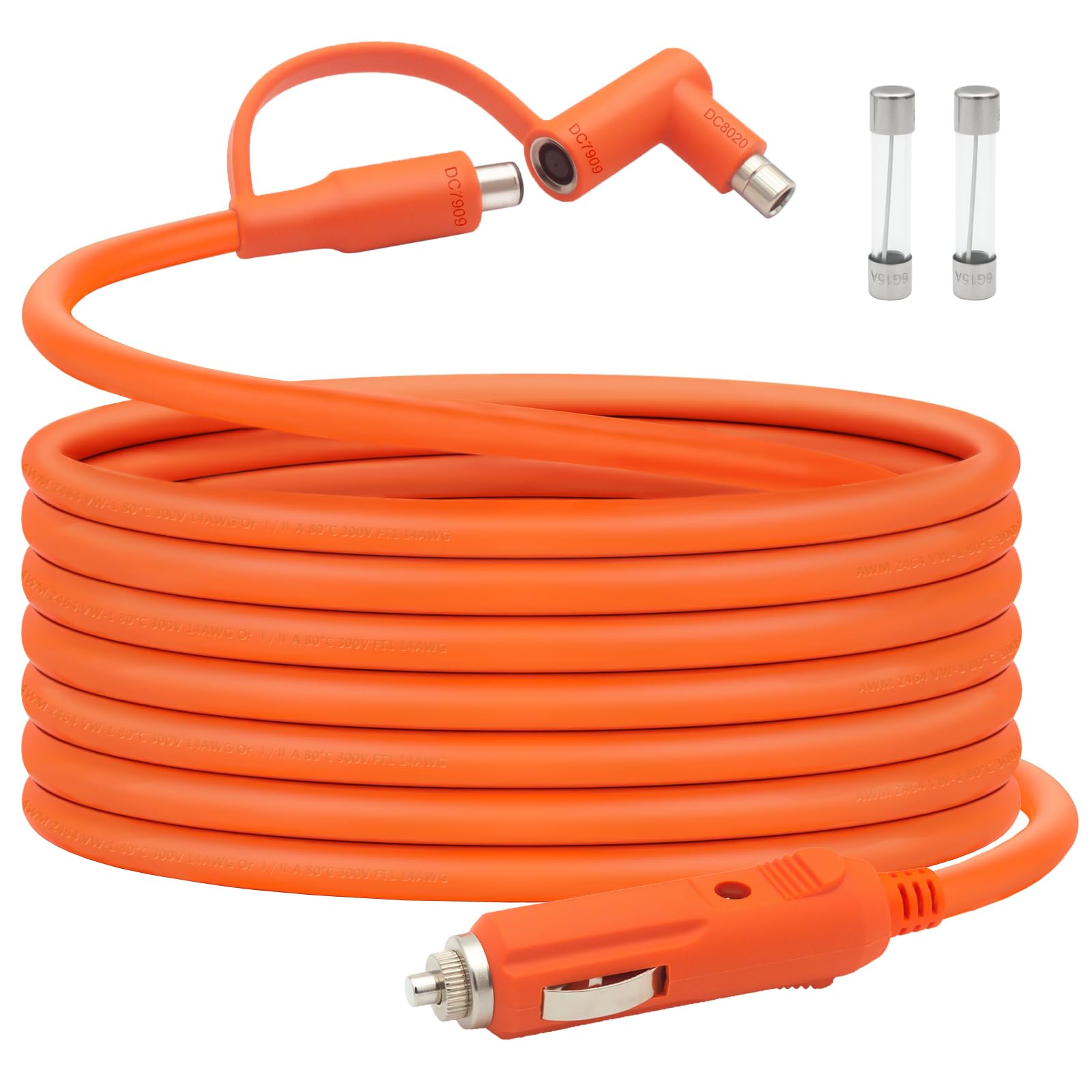 Car Charging Cable 12V/24V to DC 8mm for Jackery Power Station 15FT