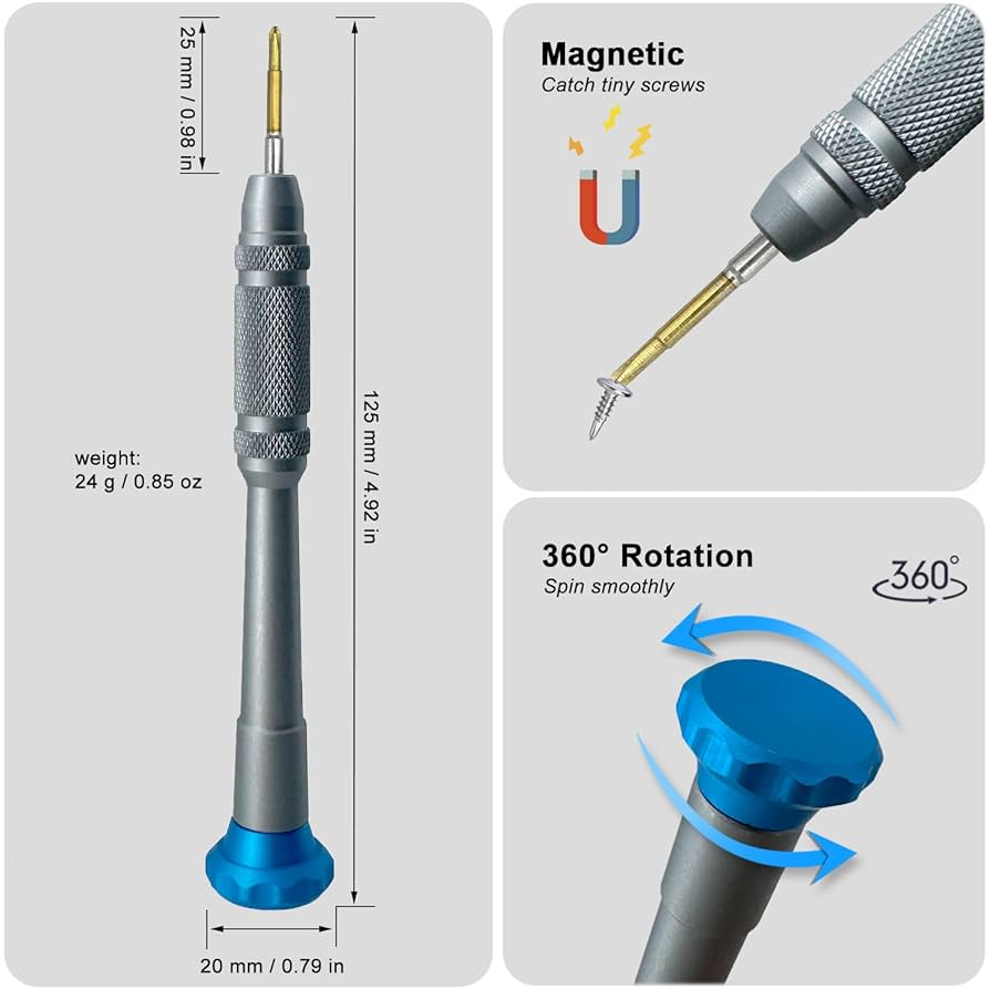 Magnetic Phillips #00 PH 00 2.0mm Screwdriver, Small