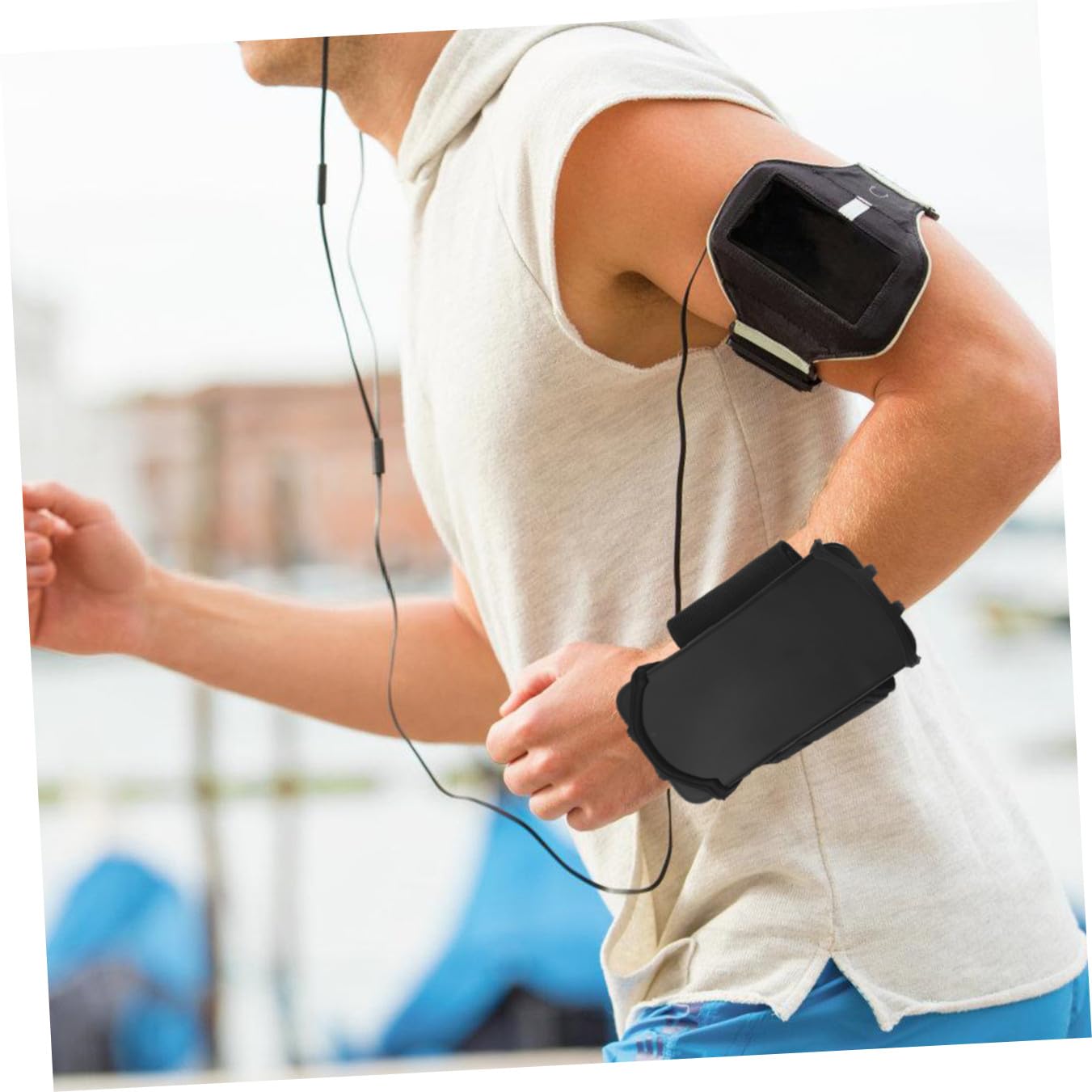 ULTECHNOVO 5pezzi Porta Smartphone Da Braccio Per Corsa e Ciclismo Supporto Cellulare Per Allenamento e Attività Sportive Compatibile Con Tutti Gli Smartphone