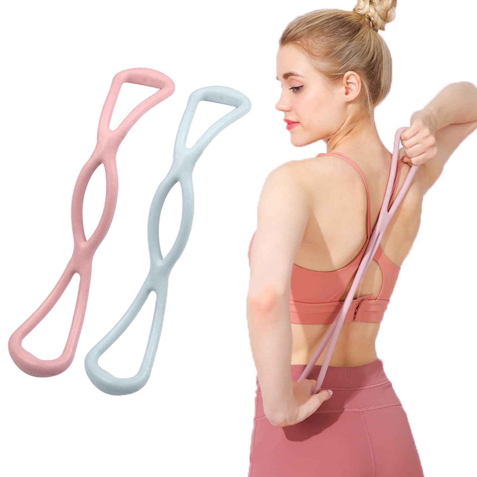 Bande Elastique Musculation 8-Shape Resistance Fitness Expander pour Pilates Yoga Squats