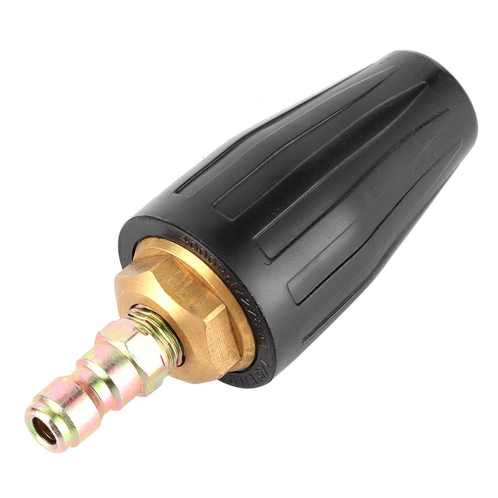Ugello Turbo per Idropulitrice Ad Alta Pressione 3600PSI Punta di Spruzzo Rotante Strumento di Pulizia a Connessione Rapida per la Pulizia di Veicoli e Superfici Esterne