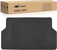Nilight Heavy Duty Rubber Cargo Mats - Universal Trim-to-Fit for Cars Trucks SUVs, All-Weather Protection Liners