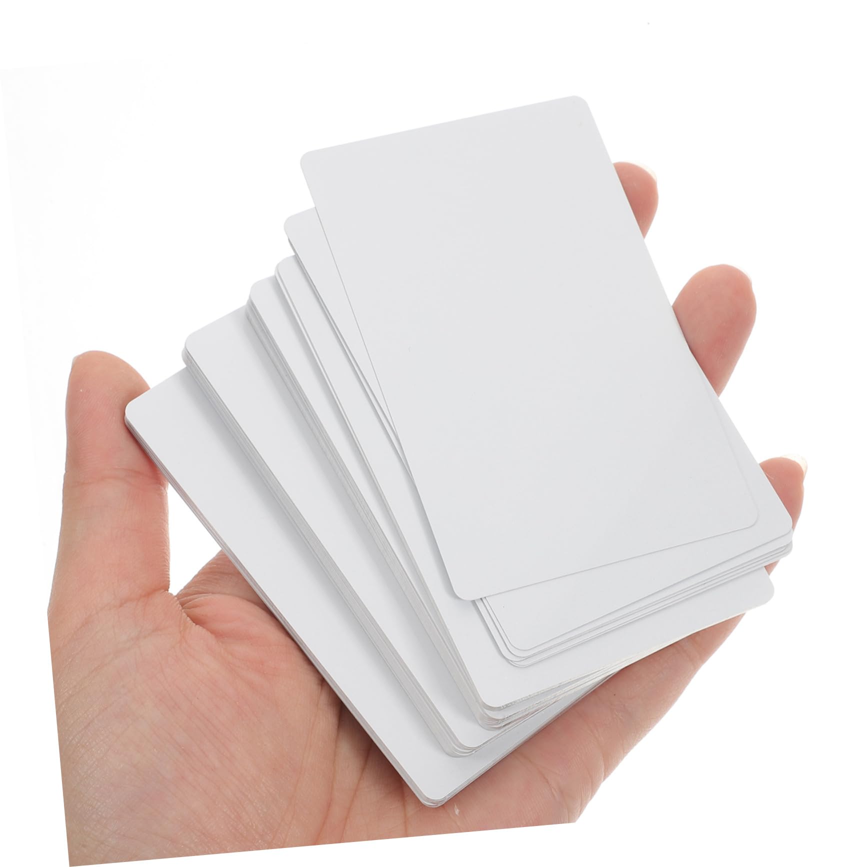 Tarjetas de Visita Metálicas en Blanco 100 Uds Aleación de Metal Ligero | Sublimación y Grabado, Bordes Redondeados y Superficie Lisa, Formato 3,4x2,1x0,009 Pulgadas