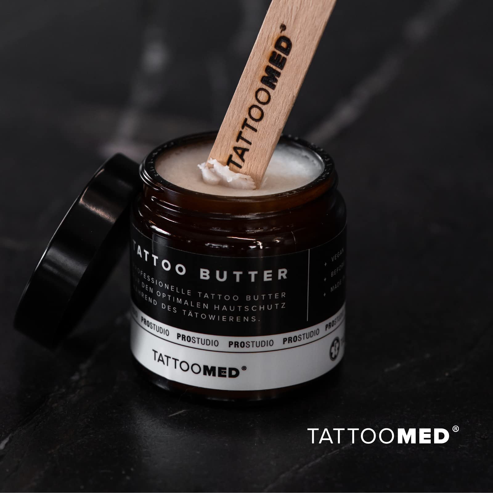 TattooMed® TATTOO BUTTER – Mantequilla profesional para tatuajes para una protección óptima de la piel – 120 ml