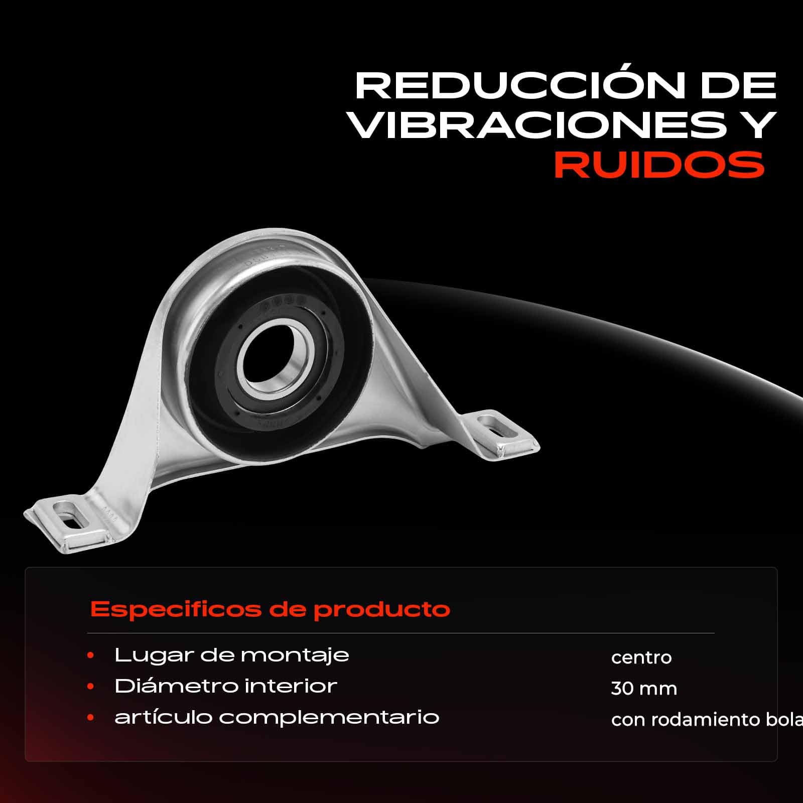 Frankberg Cojinete del árbol de transmisión Cojinete del árbol cardán Compatible con Clase E W211 Clase E T-Model S210 Clase E W210 Clase E T-Model S211 Clase S V220 W220 Replace# A211 410 03 81