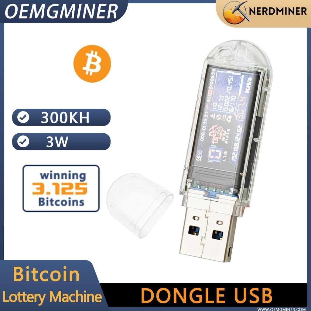 NerdMiner V2 screen displaying mining statistics