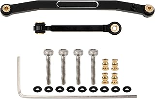 Vgoohobby Aluminum Steering Servo Rod Tie Links Drag Linkage Compatible with Axial SCX24 AXI90081 AXI00002 1/24 RC Crawler Car