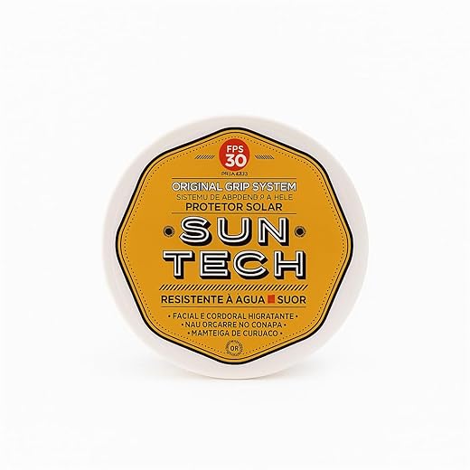 SUN TECH Protetor Solar Corporal FPS 30 75 g – Grip System de alta aderência, amplo espectro UVA/UVB, resistente à água e suor, hidrata com manteiga de cupuaçu