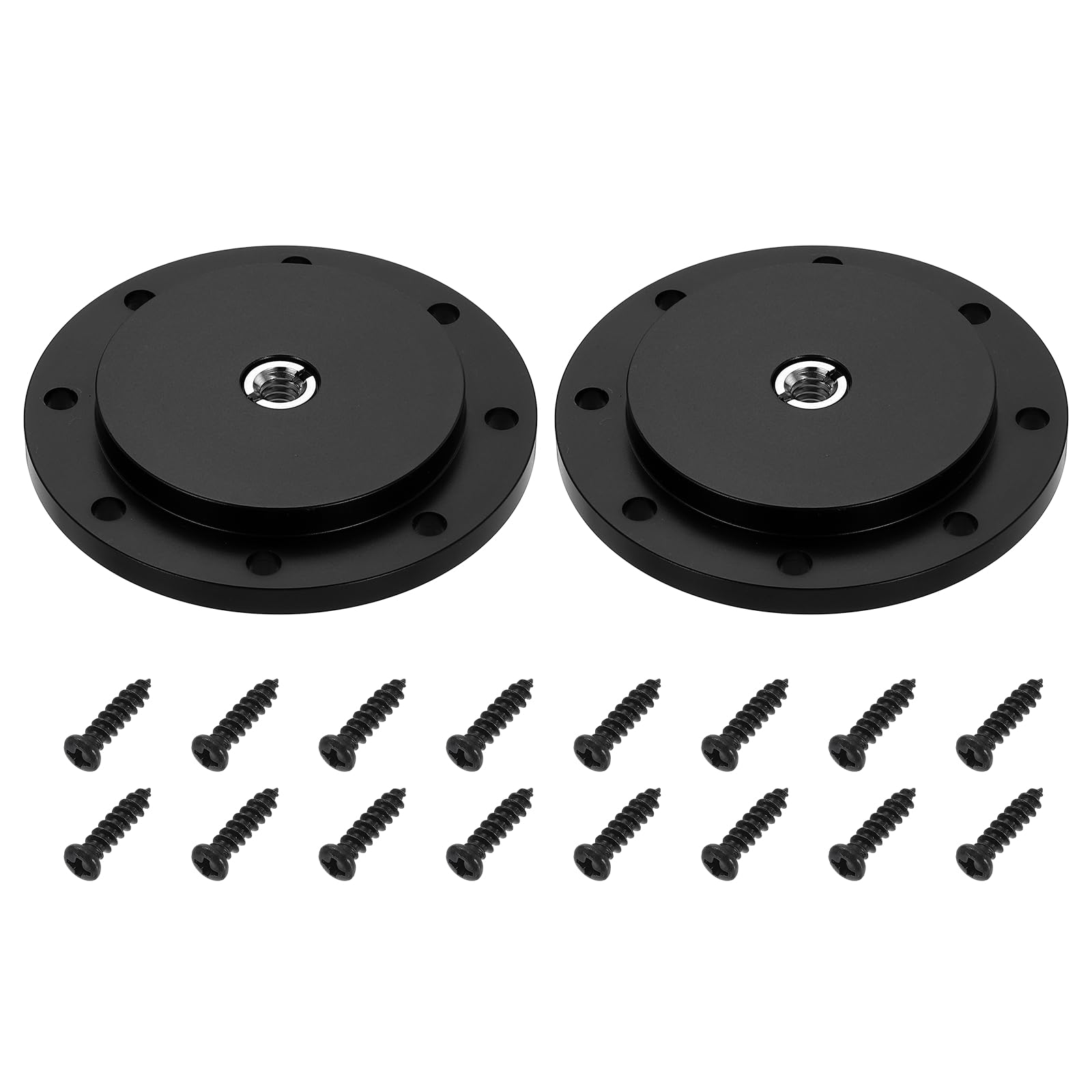 PATIKIL Uchwyt adaptera statywu 3/20.3 cm średnica 50 mm, 2 szt. kołnierz ze stopu aluminium, płyta do montażu na ścianie statywu ze śrubami adapterowymi 1/10.2 cm do monitora Magic Arms Light Flash