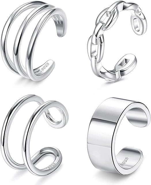 MILACOLATO Ear Cuffs for Women S925 Sterling Silver Cuff Earrings Non-Piercing Minimalist Fake Helix Cartilage Ear Cuff Earrings Clip On Wrap Hoop Ear Jewelry Set