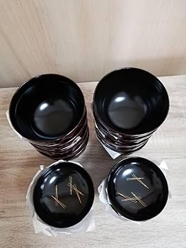 輪島塗 漆器椀 10個セット 能登輪島塗 漆塗り 金蒔絵 天然木 蓋付椀 10客セット - メルカリ