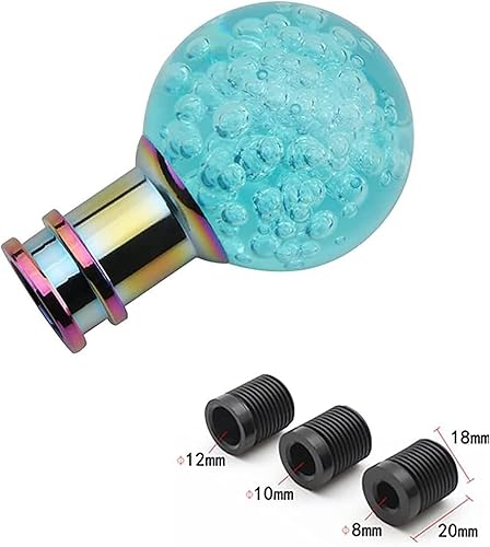 Miniatura 3 de Pomo de palanca de cambios redondo para palanca de cambios de bola transparente de cristal, apto para vehículos de transmisión atómica manual