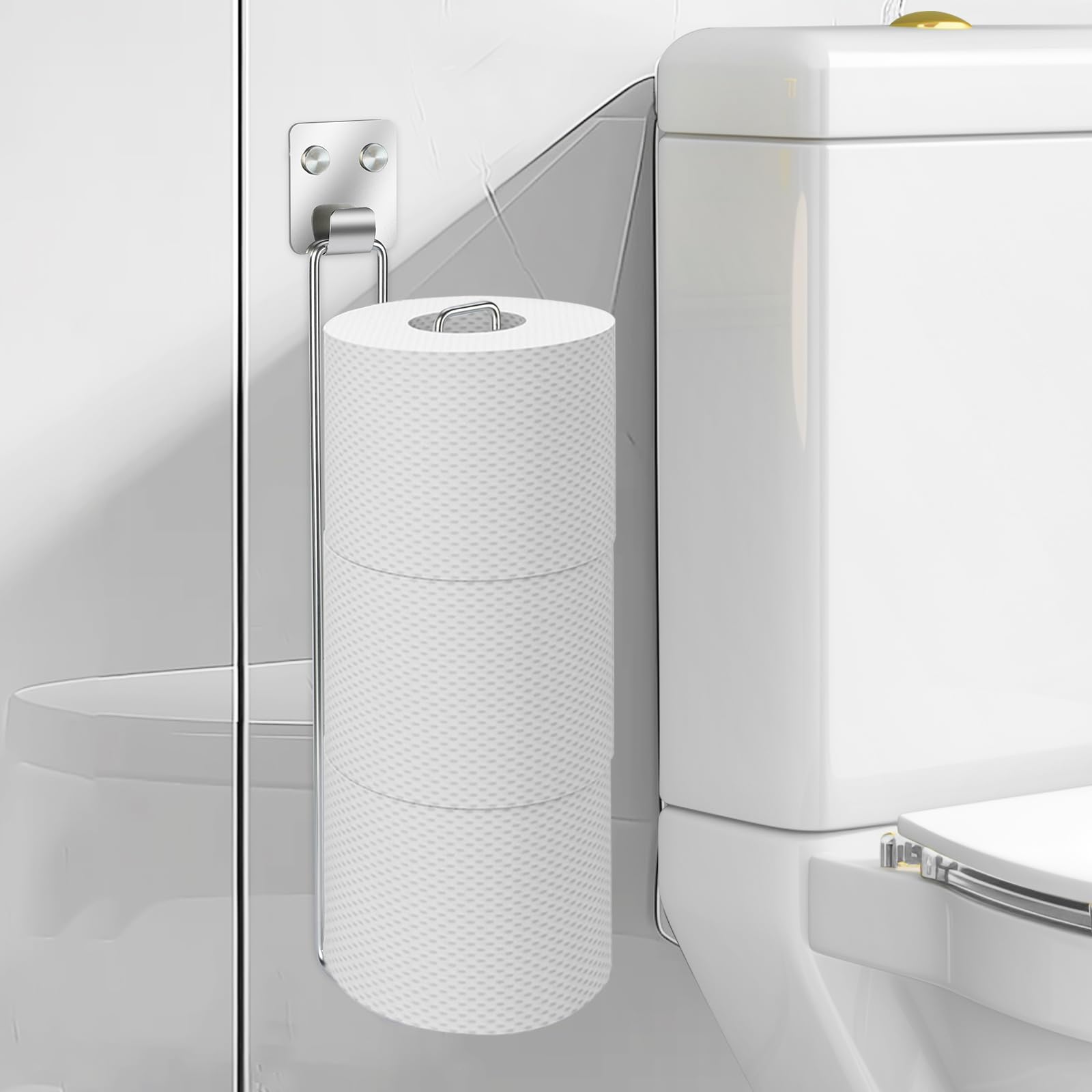 Inbouw Toiletrolhouder Etsero Roll Up (voor 6 rollen) Wit