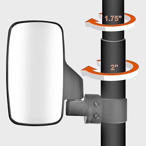Miniatura 3 de UTV - Juego de espejo retrovisor central y espejo lateral para Polaris RZR Can-Am X3 Maverick Honda Pioneer Yamaha Rhino Kawasaki Mule Teryx para