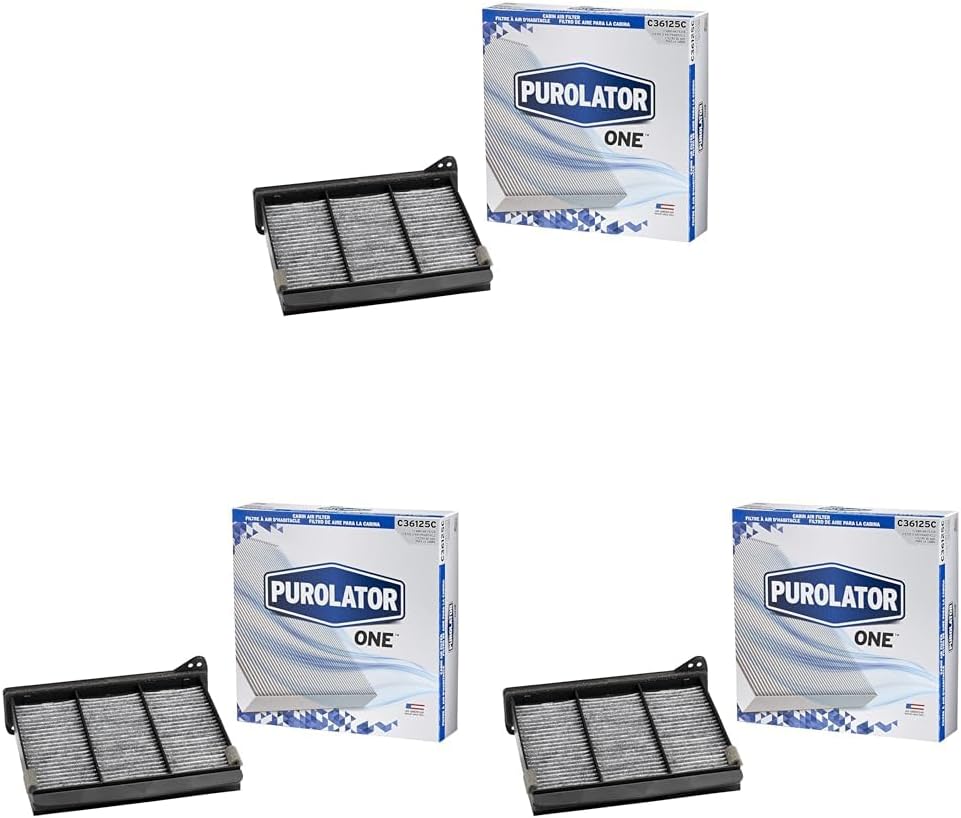 Purolator C36125C PurolatorONE Advanced Cabin Air Filter Compatible With Select Mitsubishi Vehicles (Pack of 3)