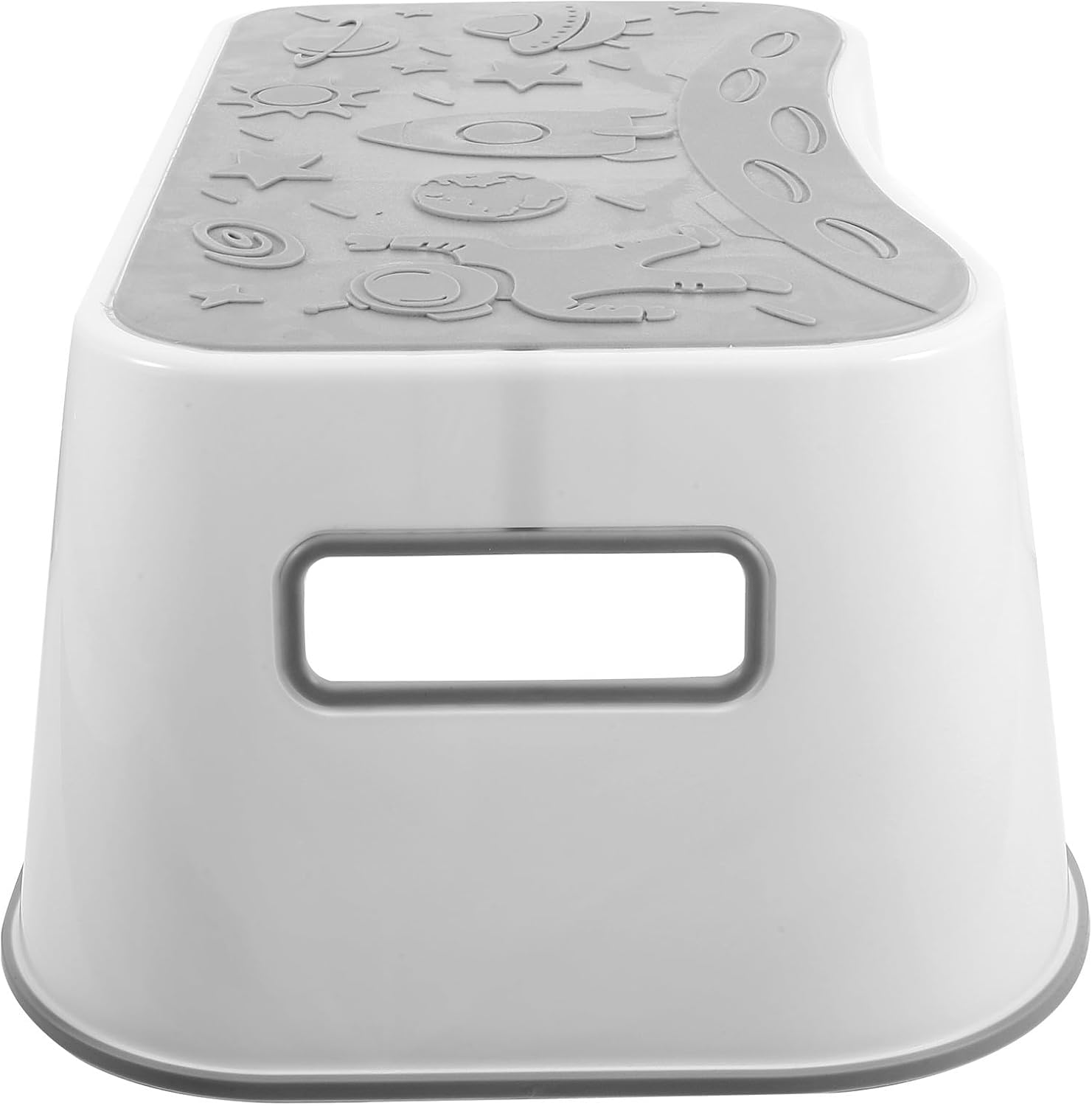 VICASKY Squatting Footstool for Adults, Non-Slip Bathroom Step Stool, Plastic Foot Stool for Toilet Use and Pooping Aid, Compact Height Booster for Bathroom Safety