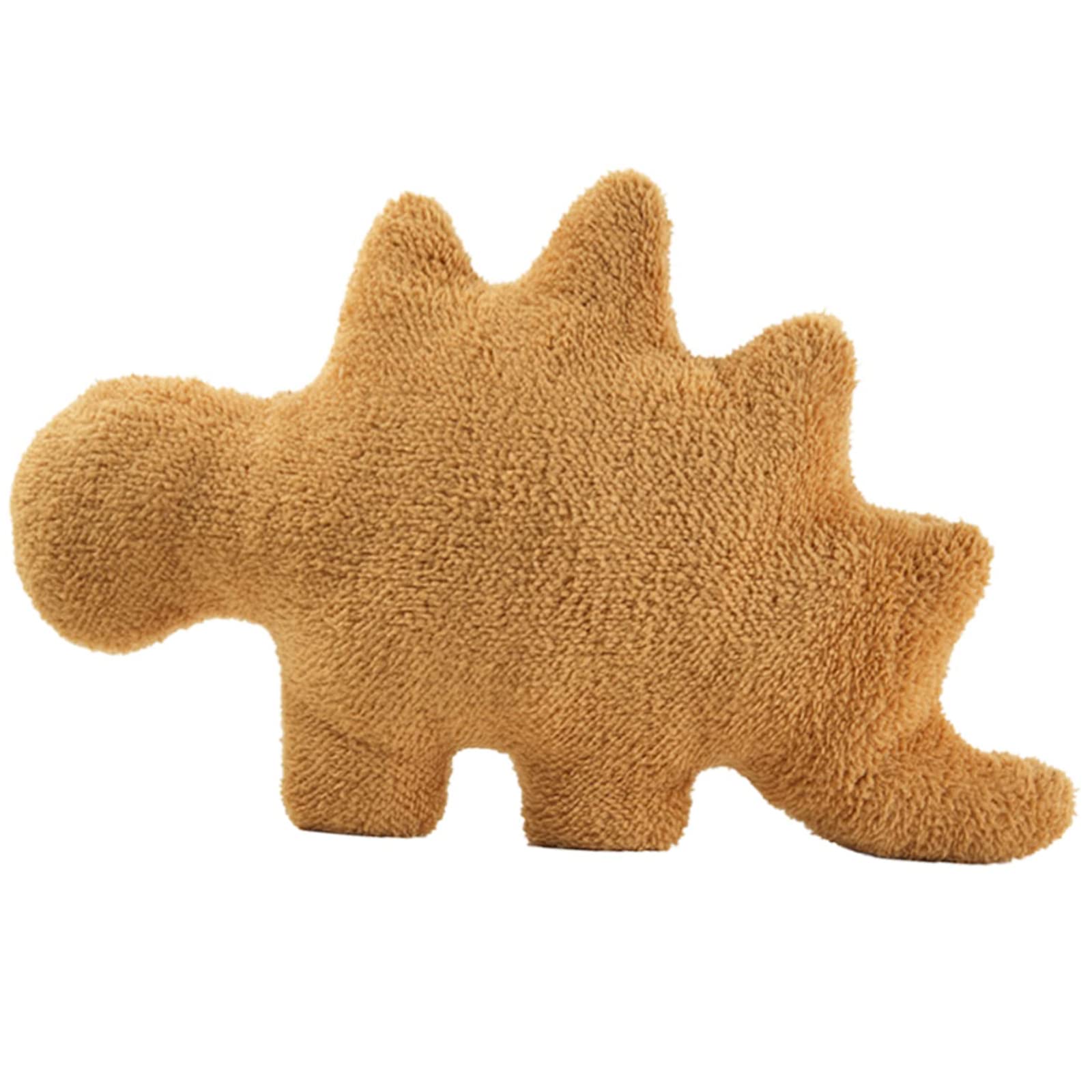 Dino Chicken Nugget Pillow, Chicken Nugget Plush Funny Stuffed Animal Soft Huggable Pillow Cushion Toy for Kids and Adults