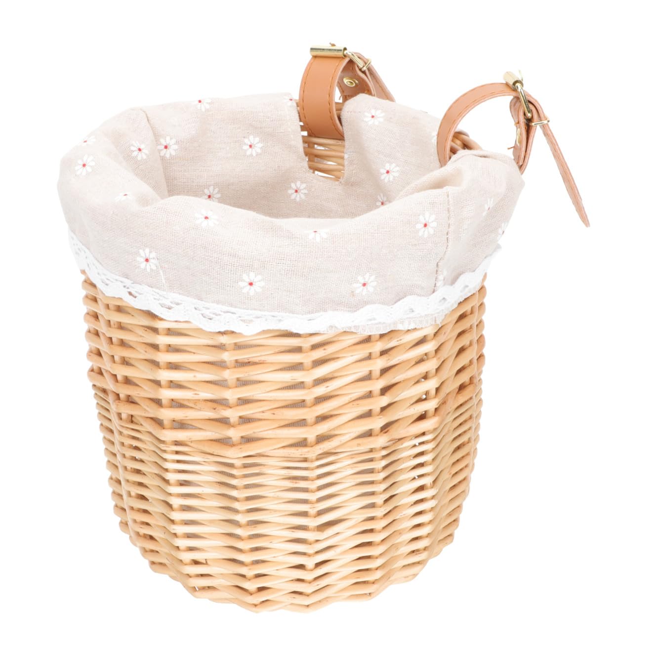 Rattan Fahrradkorb Geflochtener im Retro Landhausstil für Kinder