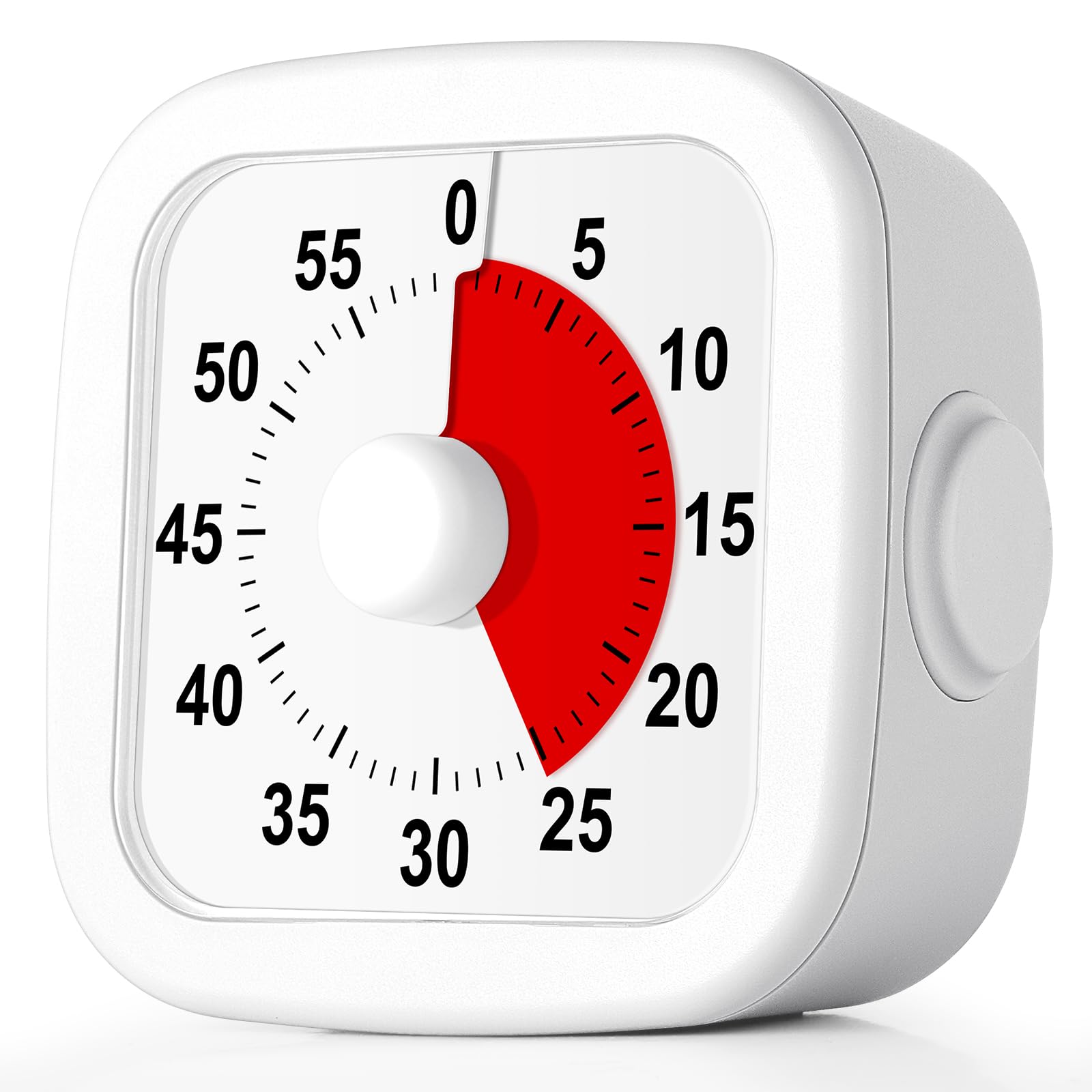 Conchstar Minuteur Visuel De 60 Minutes, Minuteur Pour Enfants Pour L'école à Domicile, Outils De Gestion Du Temps Avec Fonctionnement Silencieux, Minuterie Pour Cuisine, Bureau, Salle De Classe