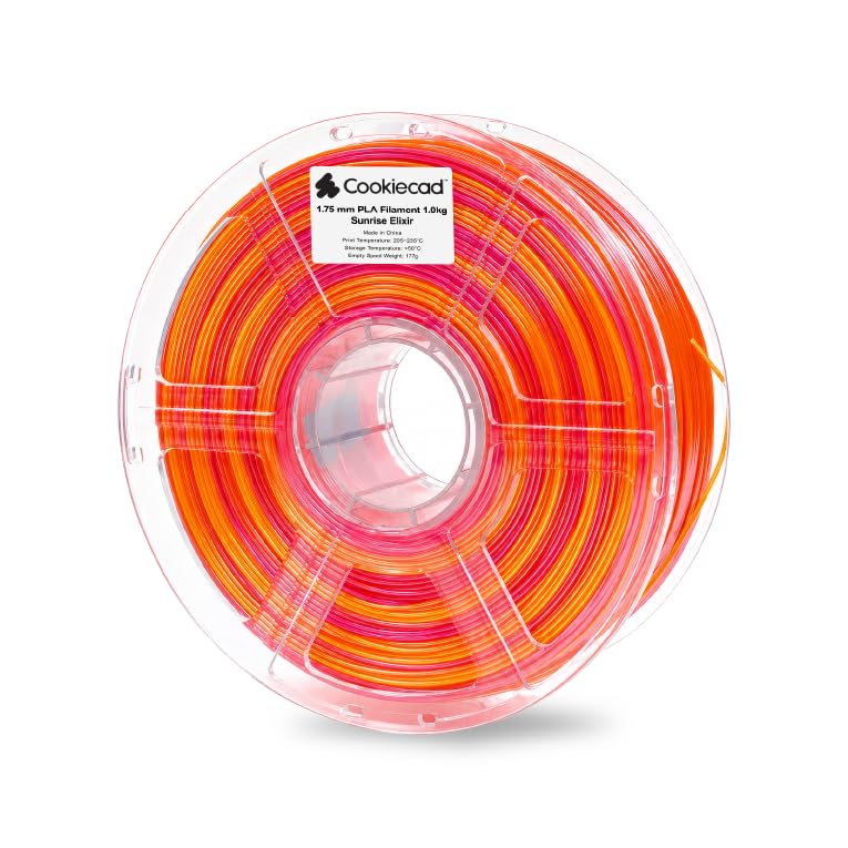 Image of Cookiecad PLA Filament Iridescent Rainbow, Sunrise Elixir, 1.75mm 1kg
