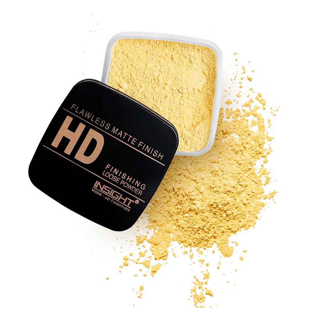 INSIGHT HD Finishing Loose Powder|Matte Finish|Silky Texture| Long-Lasting | Lightweight |Controls Oil & Sebum | Blurs Pores & Fine Lines|Suitable for All Skin|Light-30g