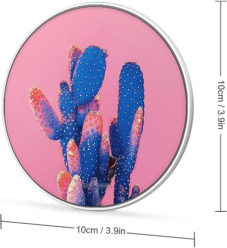 Miniatura 2 de Cactus on Pink Wireless Charger Pad 10W Fast Charging Pad Compatible with iPhone 15 14 13 12 Series Samsung Galaxy Series
