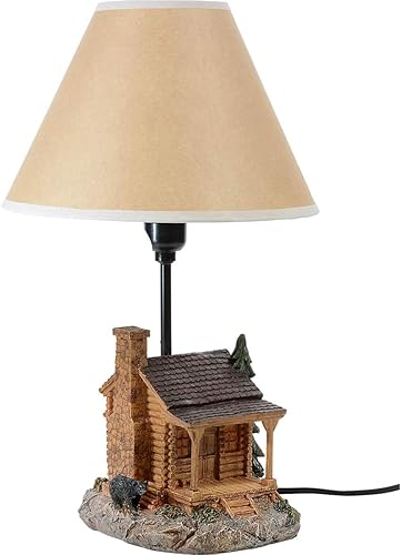 Vista 103 de BLACK FOREST DECOR Antler Lodge Uplight Lámpara - Lámpara rústica de Lodge con globo de vidrio sembrado