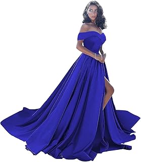 royal blue sparkly prom dress
