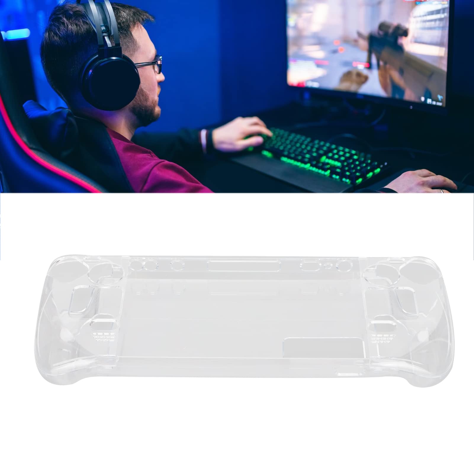 Clear Cover Hard Case für Steam Deck, Transparente Schutzhülle für Steam Deck, Game Console Case Cover Machine Protector, Zum Schutz der Konsole